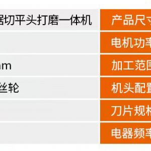100型鋸切平頭打磨一體機